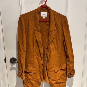 Old Navy Women's Blazer in Rust Orange